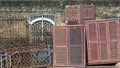 Old doors, windows and frames Royalty Free Stock Photo