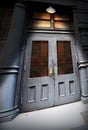 Old doorway under light Royalty Free Stock Photo