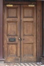 Free Stock Photo 10660 Close up of a Wooden Front Double Door ...