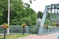 Old Drake Hill Flower Bridge in Simsbury, Connecticut Royalty Free Stock Photo