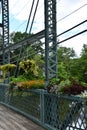 Old Drake Hill Flower Bridge in Simsbury, Connecticut Royalty Free Stock Photo