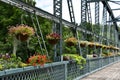 Old Drake Hill Flower Bridge in Simsbury, Connecticut Royalty Free Stock Photo