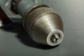 Old drill chuck of an old hand drill Royalty Free Stock Photo