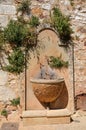 Old drinking fountain in Roussillon