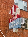Old dry cleaning sign