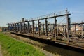 Old Dry dock for reparing ships in ostend harbour Royalty Free Stock Photo