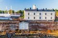 Old dry dock at Suomenlinna Sveaborg , sea fortress island in Helsinki, Finla Royalty Free Stock Photo