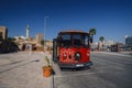 Old Dubai buildings and traditional Arabian street. Royalty Free Stock Photo