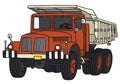 Old dumper truck