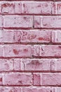 Old dusty brick wall with peeling paint texture Royalty Free Stock Photo