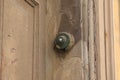 Old dusty dirty electronic door bell in Valletta Malta Royalty Free Stock Photo