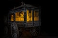 Old and dusty hearse carriage Royalty Free Stock Photo