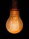 Old dusty light bulb Royalty Free Stock Photo