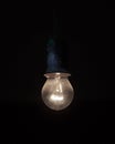 Old dusty light bulb Royalty Free Stock Photo