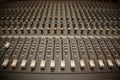 Old dusty mixer pult Royalty Free Stock Photo