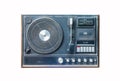 Old dusty vinyl player Royalty Free Stock Photo