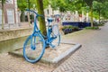 Old Dutch blue bicycle