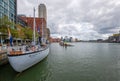 An old Dutch navy pilot ship as museum in Rotterdam