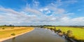 The old Dutch river IJssel in the province of Gelderland Royalty Free Stock Photo