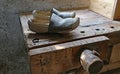 Old Dutch wooden clogs Royalty Free Stock Photo