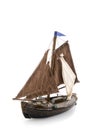 Old dutch wooden sailboat Royalty Free Stock Photo