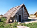 Old early-medieval hut, Zmijowiska, Poland Royalty Free Stock Photo