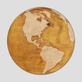 Old Earth World Map PLAIN Royalty Free Stock Photo