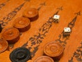 Old east board game backgammon Royalty Free Stock Photo