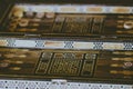 Old Eastern vintage logic gambling Board game backgammon