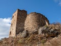 Old Egical towers complex, one of the largest medieval castle-type tower villages, located on the extremity of the mountain range Royalty Free Stock Photo