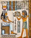 Old egyptian papyrus Royalty Free Stock Photo