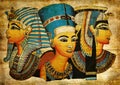 Old Egyptian papyrus Royalty Free Stock Photo