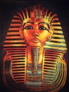 Old Egyptian papyrus with pharaoh Royalty Free Stock Photo