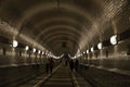 Old Elb Tunnel in Hamburg, Landungsbruecken, Germany