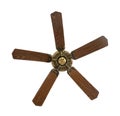 Old electric ceiling fan Royalty Free Stock Photo