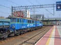 PKP cargo locomotives on Warszawa Gdanska terminal. Royalty Free Stock Photo