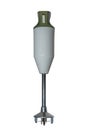 Old electric hand blender isolated against a white background Royalty Free Stock Photo