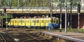 Electric multiple unit of SKM operator in Gdansk Central terminal Royalty Free Stock Photo