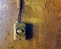 Old electric switch on concrete wall Royalty Free Stock Photo