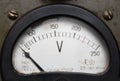 Old electric voltmeter Royalty Free Stock Photo