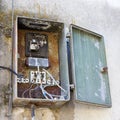 Old electrical panel Royalty Free Stock Photo