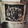 Old electrical socket Royalty Free Stock Photo