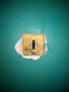 Old electrical switch of the sovets model Royalty Free Stock Photo