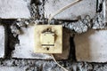 Old electrical switches Royalty Free Stock Photo