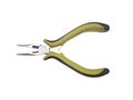 Old Electrician plier, tools cutting wires plier isolated white background.