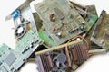 Old electronic parts Royalty Free Stock Photo