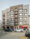 Old elegant modernistic prewar apartment house in BÃâ¢dzin, Poland driving