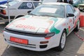 Front view of vintage Toyota Celica 1992 parked at Retro & Electro Parade Ploiesti