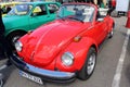 Front view of vintage Volkswagen Beetle parked at Retro & Electro Parade Ploiesti, Cars Inspirations