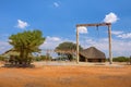 Old elephant abattoir at the Olifantsrus Camp in Etosha National Park, Namibia